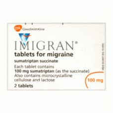 Imigran brand Sumatriptan 100 mg (Imitrex) 